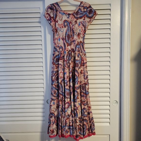 Soft surroundings Kara Framboise Paisley Maxi dress. - Picture 5 of 16